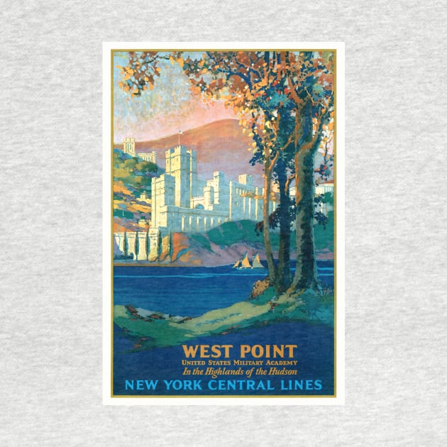 West Point Military Academy USA Vintage Poster 1920s by vintagetreasure
